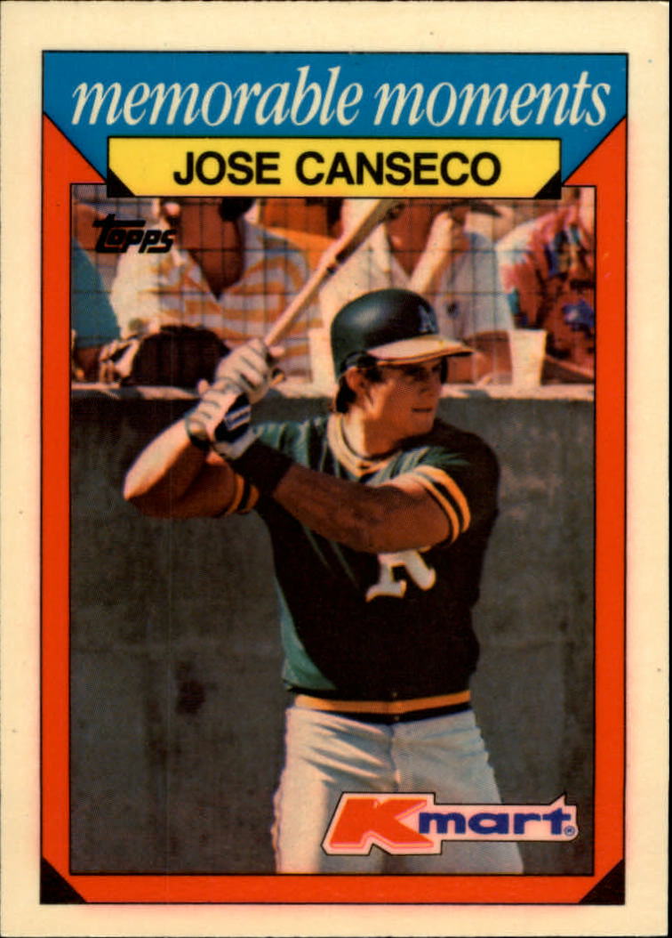 1988 K-Mart Baseball Cards     004      Jose Canseco